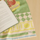Damson Madder Women's Nonna House - Set Of Two Tea Towels in Yellow/Green 