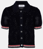 Thom Browne Pointelle cotton cardigan