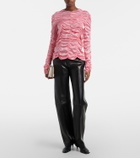 Khaite Rory ruched silk charmeuse top