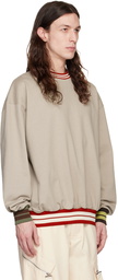 Jacquemus Khaki Le Sweatshirt Lasso' Sweatshirt