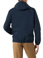 MC2 Saint Barth Man Hooded Lightweight Navy Blue Windbreaker