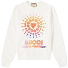 Gucci Men's Love Parade Crew Sweat in White