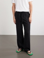 Cherry Los Angeles - Wide-Leg Linen Trousers - Black