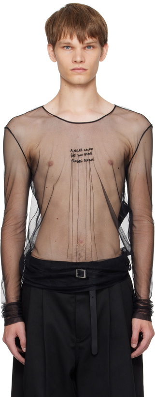 Photo: Ann Demeulemeester Black 'Angel Divine' Long Sleeve T-shirt