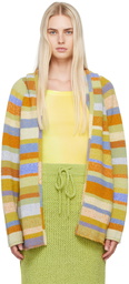 The Elder Statesman Multicolor Stripe Italy Cardigan