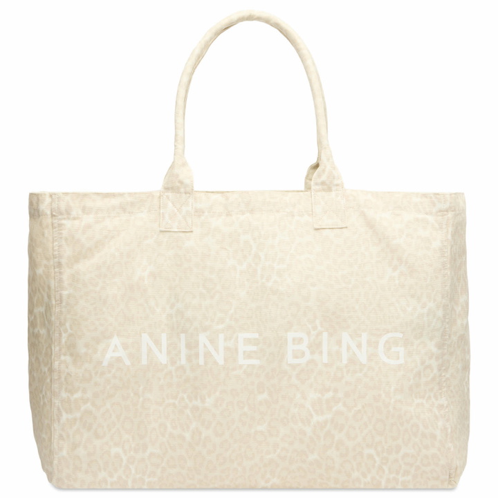 Photo: Anine Bing Women's Leo Canvas Tote Bag in Multi 