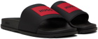 Hugo Black Logo Sandals