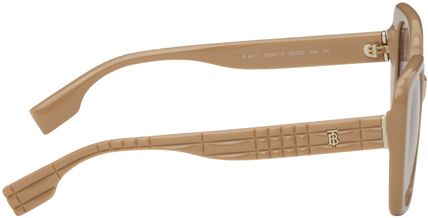 Burberry Tan Oversized Square Sunglasses Burberry display picture 1