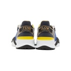 Fendi Blue and Grey Suede Flow Sneakers