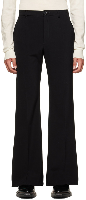 Photo: LU'U DAN Black Tailored Bell Bottom Trousers