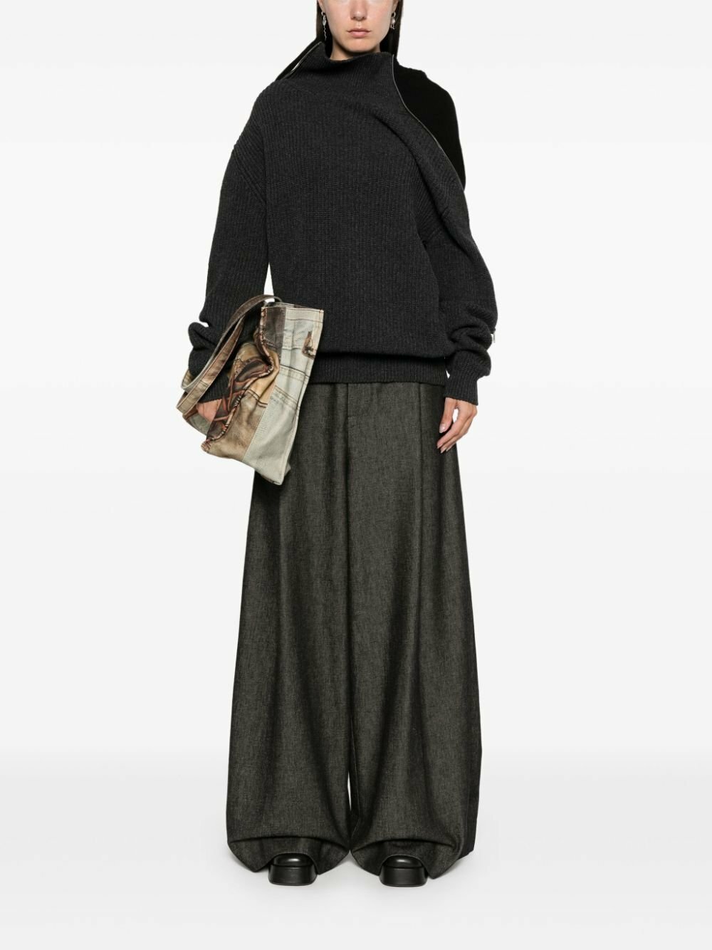 Y/Project Ruffled-Neck Sweater