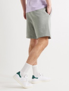 A.P.C. - Jordan Straight-Leg Cotton-Jersey Drawstring Shorts - Gray
