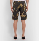 Carhartt WIP - Aviation Camouflage-Print Cotton-Ripstop Cargo Shorts - Green