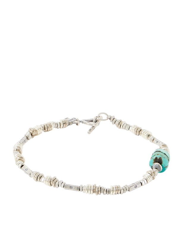 Photo: Peyote Bird - Silver Fox Sterling Silver Turquoise Bracelet - Silver