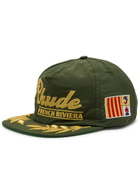 Rhude French Riviera Metallic Embroidered Nylon cap - Green - One Size