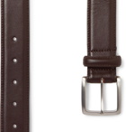 George Cleverley - 3.5cm Black Leather Belt - Brown