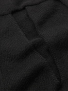 Alexander McQueen - Cutout Ribbed Wool Cardigan - Black