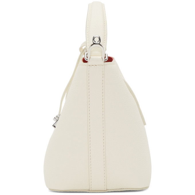 Mark Cross White Mini Murphy Bucket Bag
