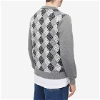 Fucking Awesome Men's FA Monogram 1/4 Zip Knit in Silver