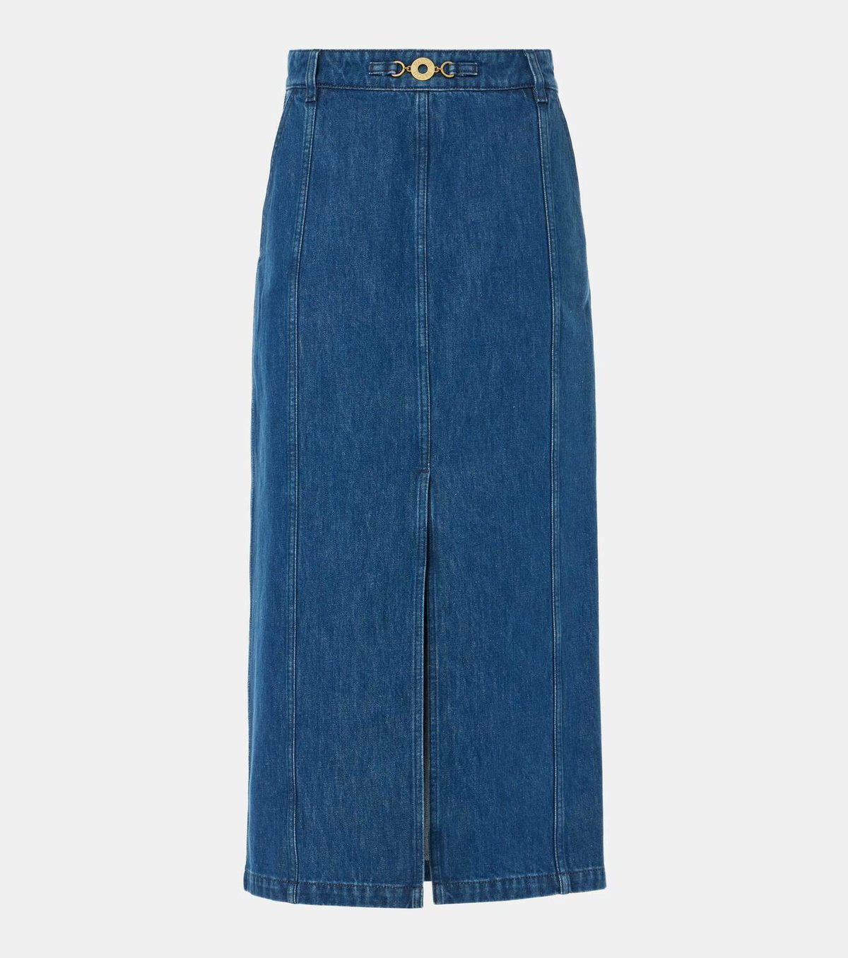 Patou Denim maxi skirt