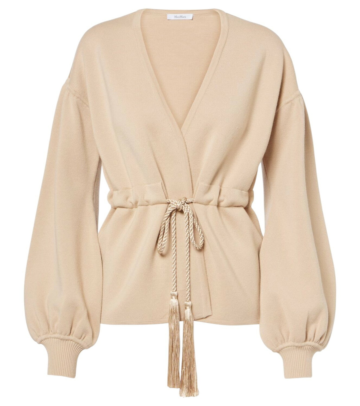 Max Mara Tiberio belted virgin wool cardigan Max Mara