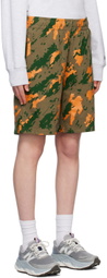 Billionaire Boys Club Khaki Camo Print Shorts