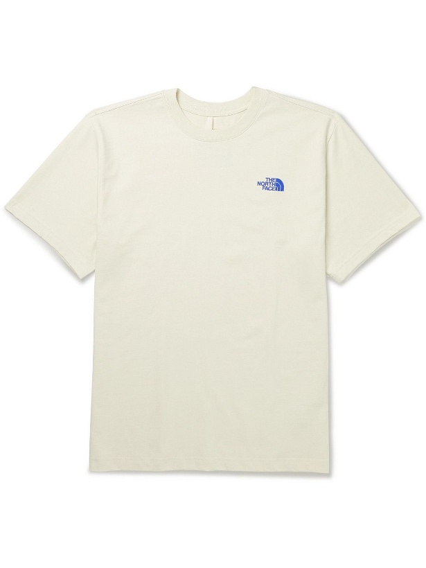 Photo: The North Face - Logo-Embroidered Printed Cotton-Jersey T-Shirt - Neutrals