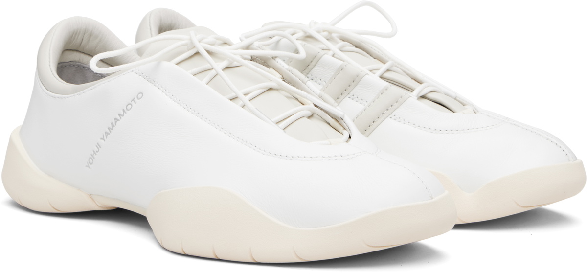Y-3 White Regu Sneakers