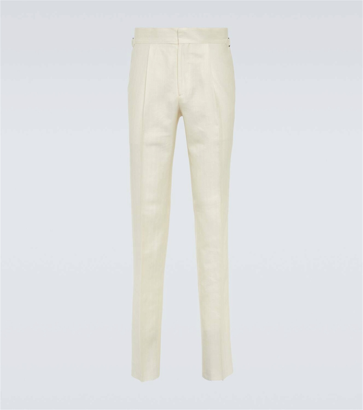 Thom Sweeney Wool, silk, and linen tapered pants