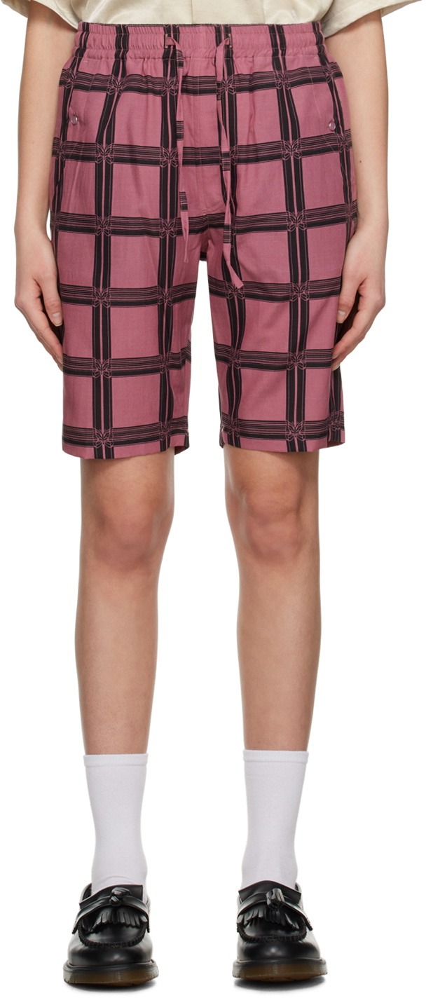NEEDLES Red Check Shorts