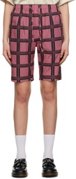 NEEDLES Red Check Shorts