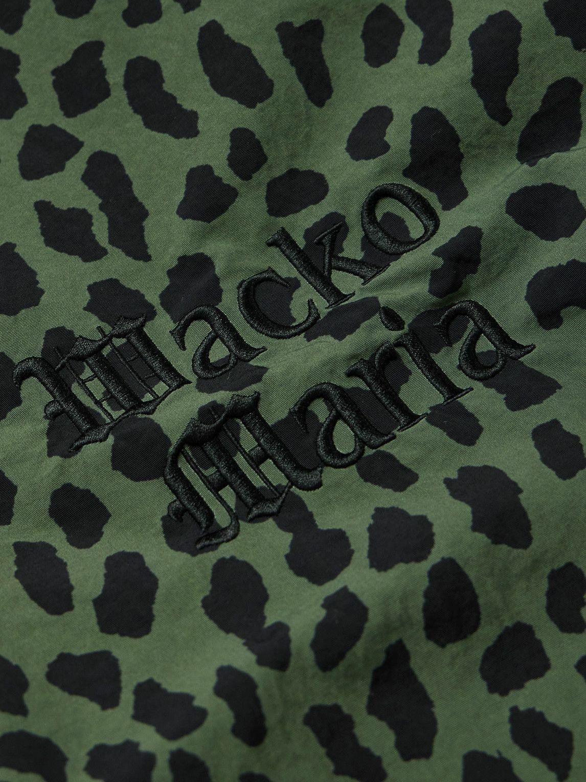 Wacko Maria - Gramicci Logo-Embroidered Leopard-Print Shell Track ...