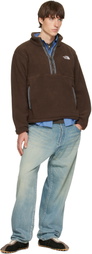The North Face Brown TNF Fleeski 1/4-Zip Pullover Sweater
