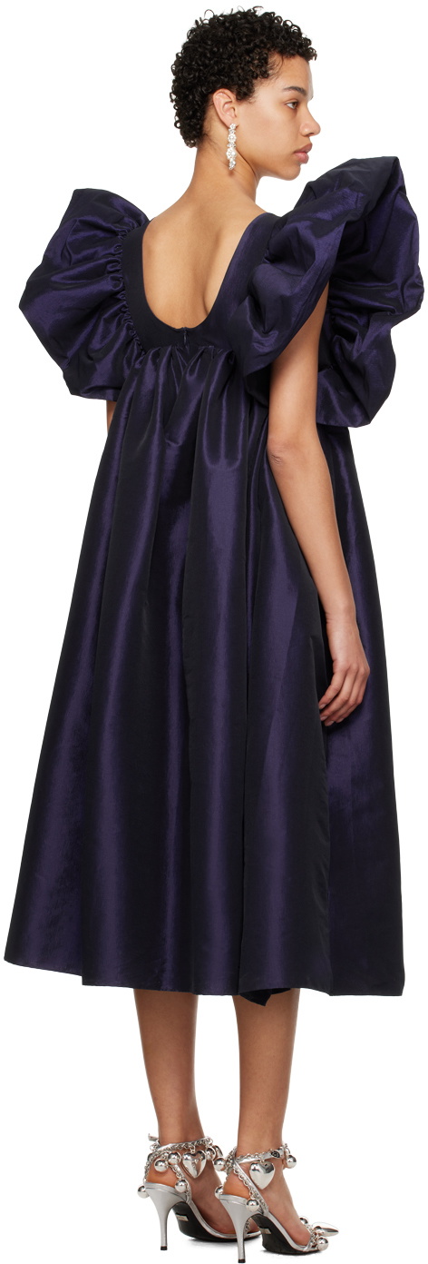 Kika Vargas SSENSE Exclusive Navy Adriana Maxi Dress