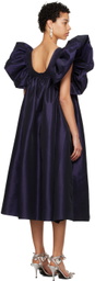 Kika Vargas SSENSE Exclusive Navy Adriana Maxi Dress