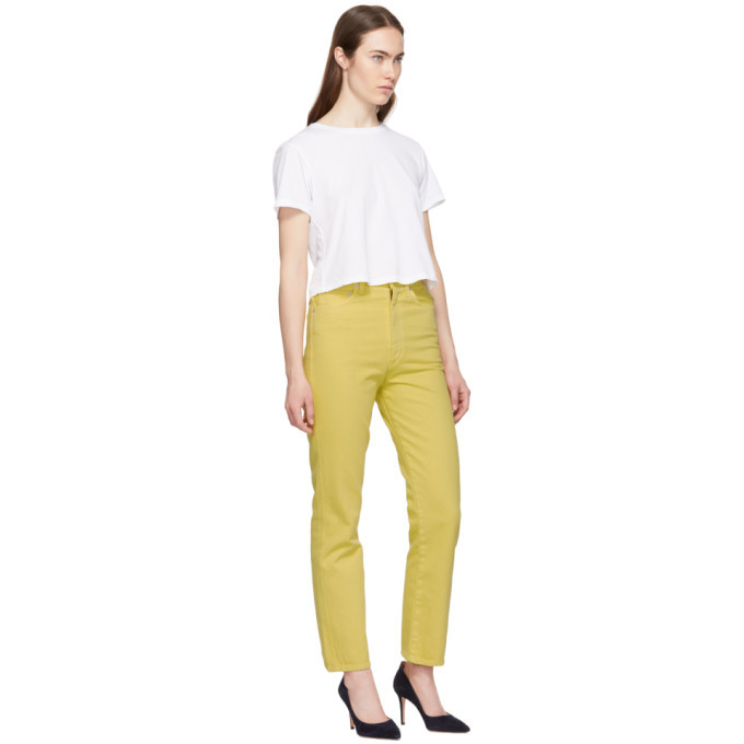 Agolde Yellow Pinch Waist Jeans