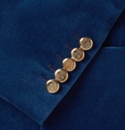 Gucci - Blue Slim-Fit Cotton-Blend Velvet Blazer - Men - Blue