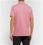Alexander McQueen - Slim-Fit Skull-Embellished Organic Cotton-Piqué Polo Shirt - Pink