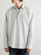 CELINE - Checked Cotton-Twill Shirt - Gray