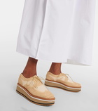 Clergerie Blake raffia platform brogues