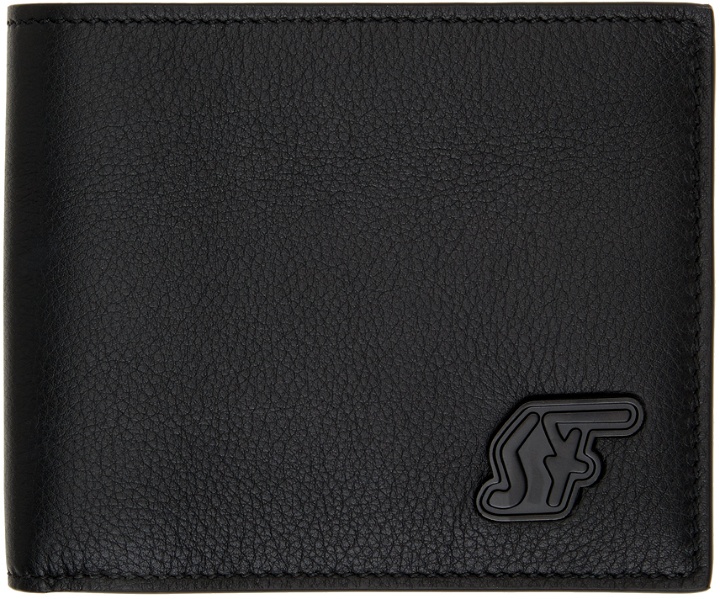 Photo: Salvatore Ferragamo Black Signature Logo Wallet
