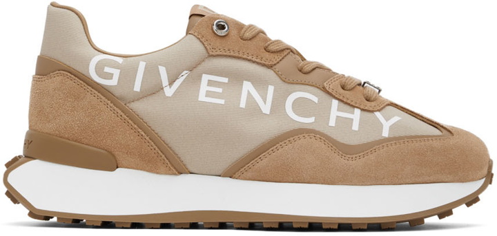 Photo: Givenchy Beige GIV Runner Low-Top Sneakers