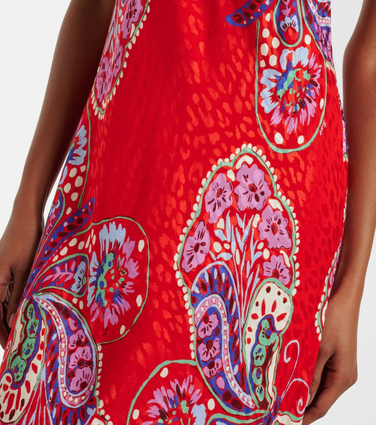 Rixo Maura printed halterneck maxi dress