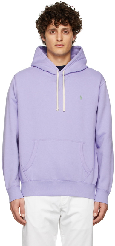 Photo: Polo Ralph Lauren Purple Cotton Fleece Hoodie