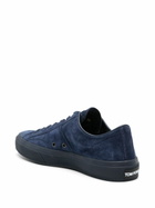 TOM FORD Blue Cambridge Suede Sneakers