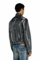 Diesel Patent-leather jacket - Leather jackets Mens in Grey