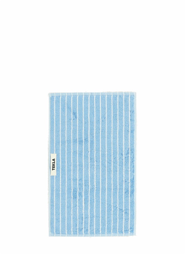Photo: Tekla - Core Striped Hand Towel in Blue