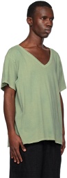 Greg Lauren Green V-Neck T-Shirt