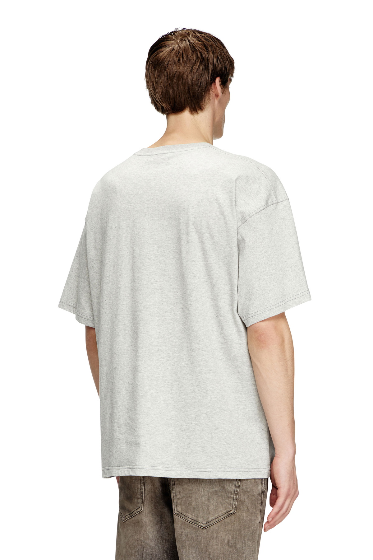 Diesel T-shirt with Diesel Core print - T-Shirts Mens in Grey