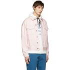 Double Rainbouu Pink Denim Oversized Double Jacket